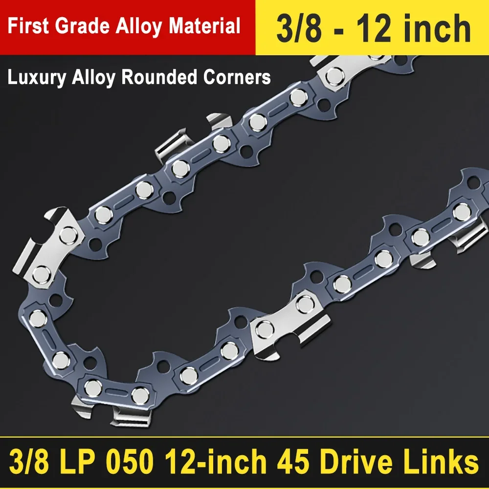 12" Guide Bar & 45 Link Chain Set 3/8"LP Pitch 0.050" Groove Width Rounded Teeth Alloy Chainsaw Components 12 Inch Electric Saw
12" Guide Bar & 45 Link Chain Set 3/8"LP Pitch 0.050" Groove Width Rounded Teeth Alloy Chainsaw Components 12 Inch Electric Saw