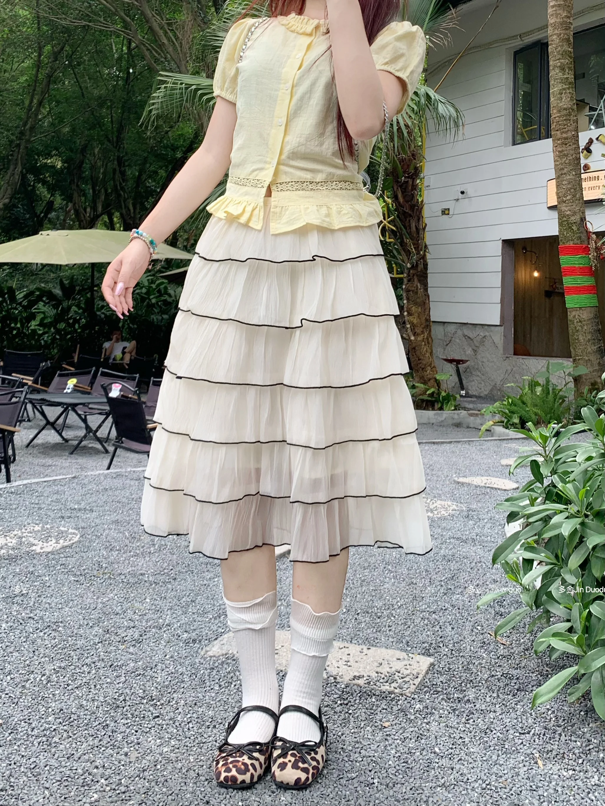 Kumikumi High Waist A-Line Skirt Color Block Cake Style Women's Summer Slimming Skirt Korean Commute Style Half Body Skirt
Kumikumi High Waist A-Line Skirt Color Block Cake Style Women's Summer Slimming Skirt Korean Commute Style Half Body Skirt