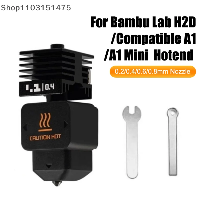 Для Bambu Lab H2D комплект Hotend из закаленной стали с высоким расходом 0,2/0,4/0,6/0,8 мм, сменное сопло Hotend, совместимое Bambu A1/A1 Mini
Для Bambu Lab H2D комплект Hotend из закаленной стали с высоким расходом 0,2/0,4/0,6/0,8 мм, сменное сопло Hotend, совместимое Bambu A1/A1 Mini