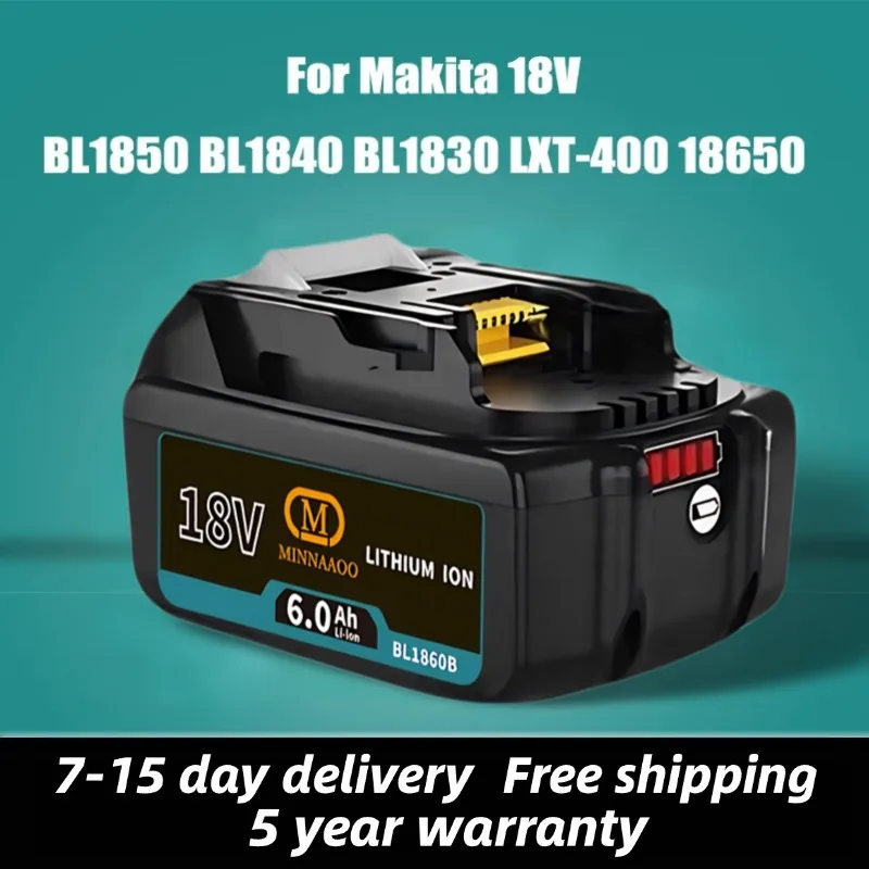 Оригинальный аккумулятор для Makita 18 В, 6 Ач/5 Ач, перезаряжаемый, Для Makita BL1850B BL1860B BL1840 Сменная батарея для электроинструмента
Оригинальный аккумулятор для Makita 18 В, 6 Ач/5 Ач, перезаряжаемый, Для Makita BL1850B BL1860B BL1840 Сменная батарея для электроинструмента