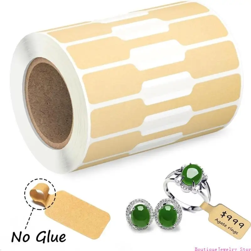 E1PE 500pcs Decorative Prices Sticker for Jewelry Handcrafted Rings Bracelet Hangtags Kraft Paper Identification Labels
E1PE 500pcs Decorative Prices Sticker for Jewelry Handcrafted Rings Bracelet Hangtags Kraft Paper Identification Labels