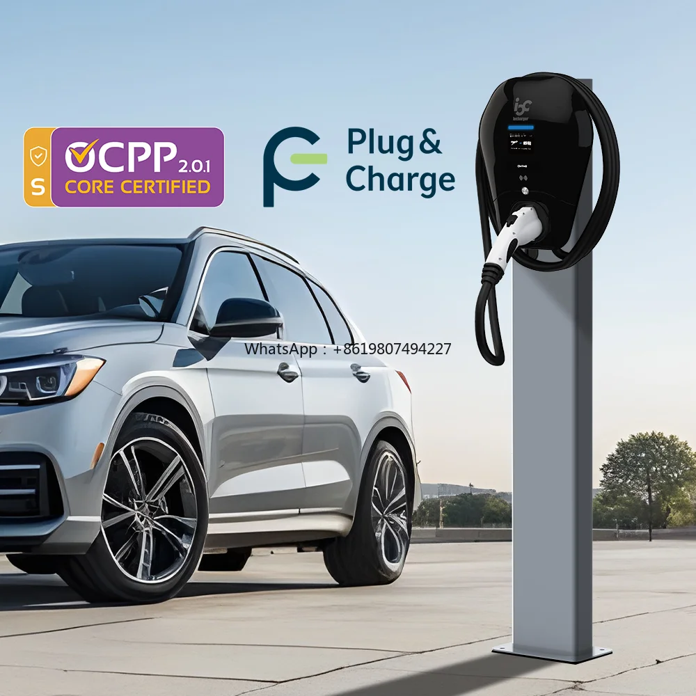 OCPP 2.0 Dynamic Load Balancing Wallbox Dlb Evse Iso 15118 Level 2 Wifi 50a 32a J1772 7kw 11kw Ev Charger Wall Box with Plug
OCPP 2.0 Dynamic Load Balancing Wallbox Dlb Evse Iso 15118 Level 2 Wifi 50a 32a J1772 7kw 11kw Ev Charger Wall Box with Plug