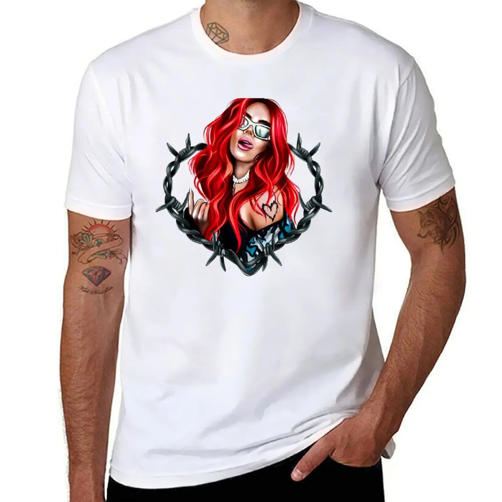 karol g bichota and heart tattoo, Karol red Bare Wire Heart, Bichota , New look with Red Hair Illustra T-Shirt
karol g bichota and heart tattoo, Karol red Bare Wire Heart, Bichota , New look with Red Hair Illustra T-Shirt