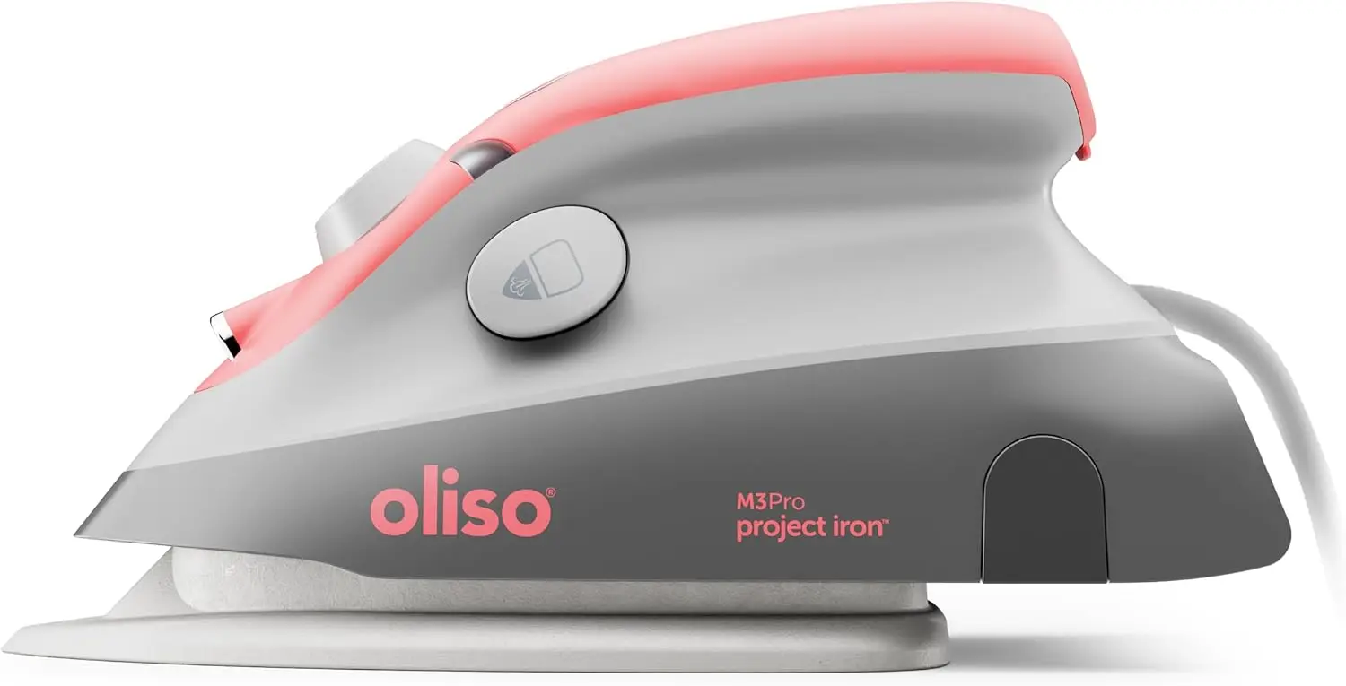 1000W Ceramic Soleplate Project Steam Iron with LED Light for Sewing, Quilting, Crafts, and Travel - Coral
1000W Ceramic Soleplate Project Steam Iron with LED Light for Sewing, Quilting, Crafts, and Travel - Coral