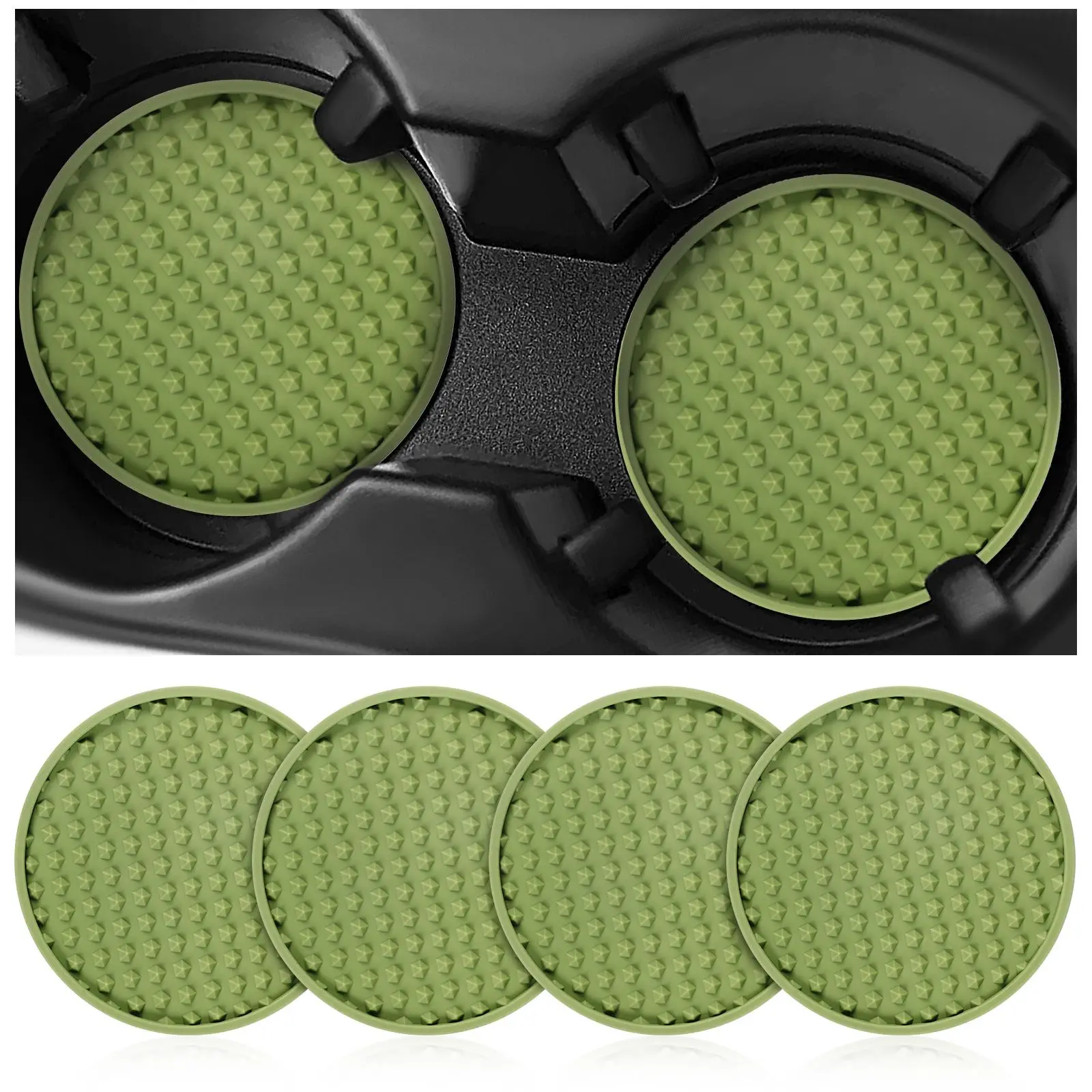 4 Pcs Car Cup Coasters Neon Green Silicone Non Slip Drink Holder Accessories Stylish Appearance Long Lasting Sturdy Material
4 Pcs Car Cup Coasters Neon Green Silicone Non Slip Drink Holder Accessories Stylish Appearance Long Lasting Sturdy Material