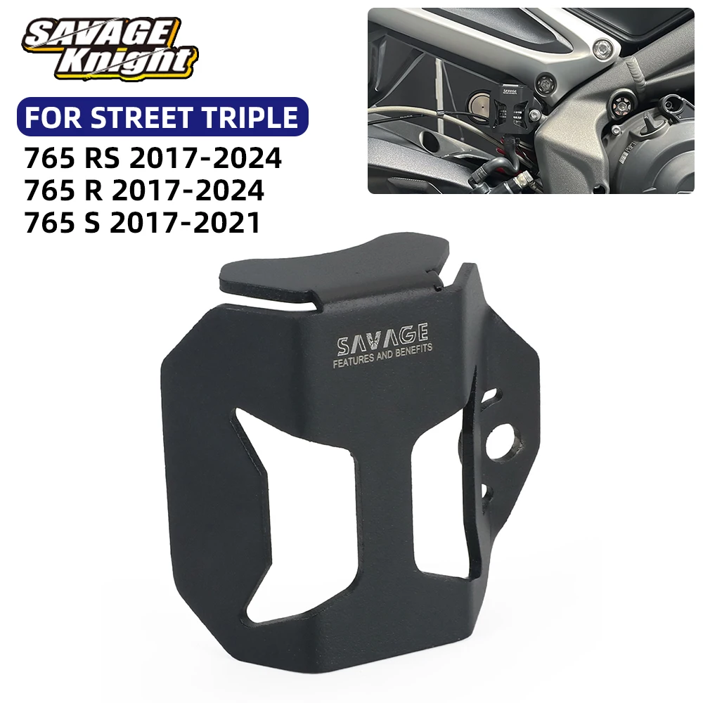 Задняя крышка бачка тормозной жидкости для Street Triple 765 RS/S/R 765RS 765S 765R 2017-2024, защита масляной чашки главного тормозного цилиндра
Задняя крышка бачка тормозной жидкости для Street Triple 765 RS/S/R 765RS 765S 765R 2017-2024, защита масляной чашки главного тормозного цилиндра