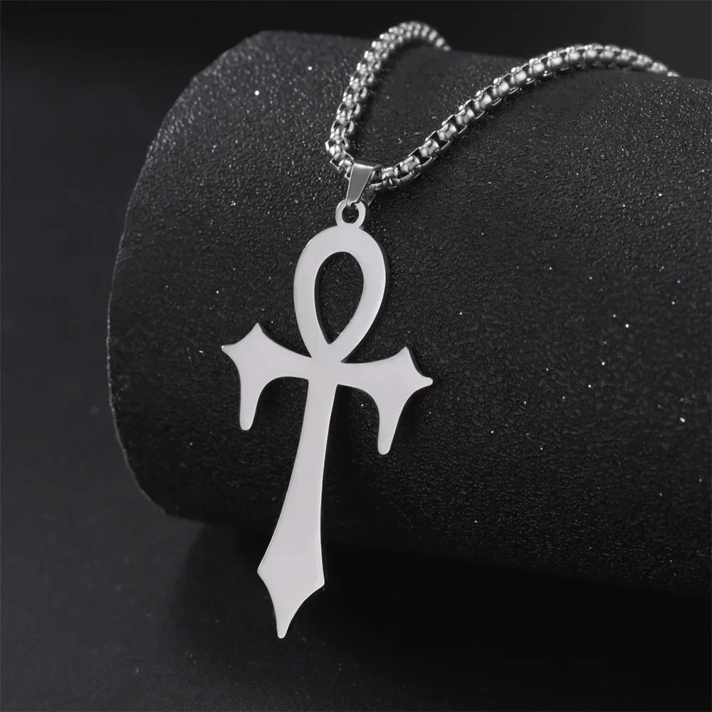 My Shape Egyptian Cross Ankh Key of Life Necklaces for Men Stainless Steel Silver Color Chain Necklace Religious Amulet Jewelry
My Shape Egyptian Cross Ankh Key of Life Necklaces for Men Stainless Steel Silver Color Chain Necklace Religious Amulet Jewelry