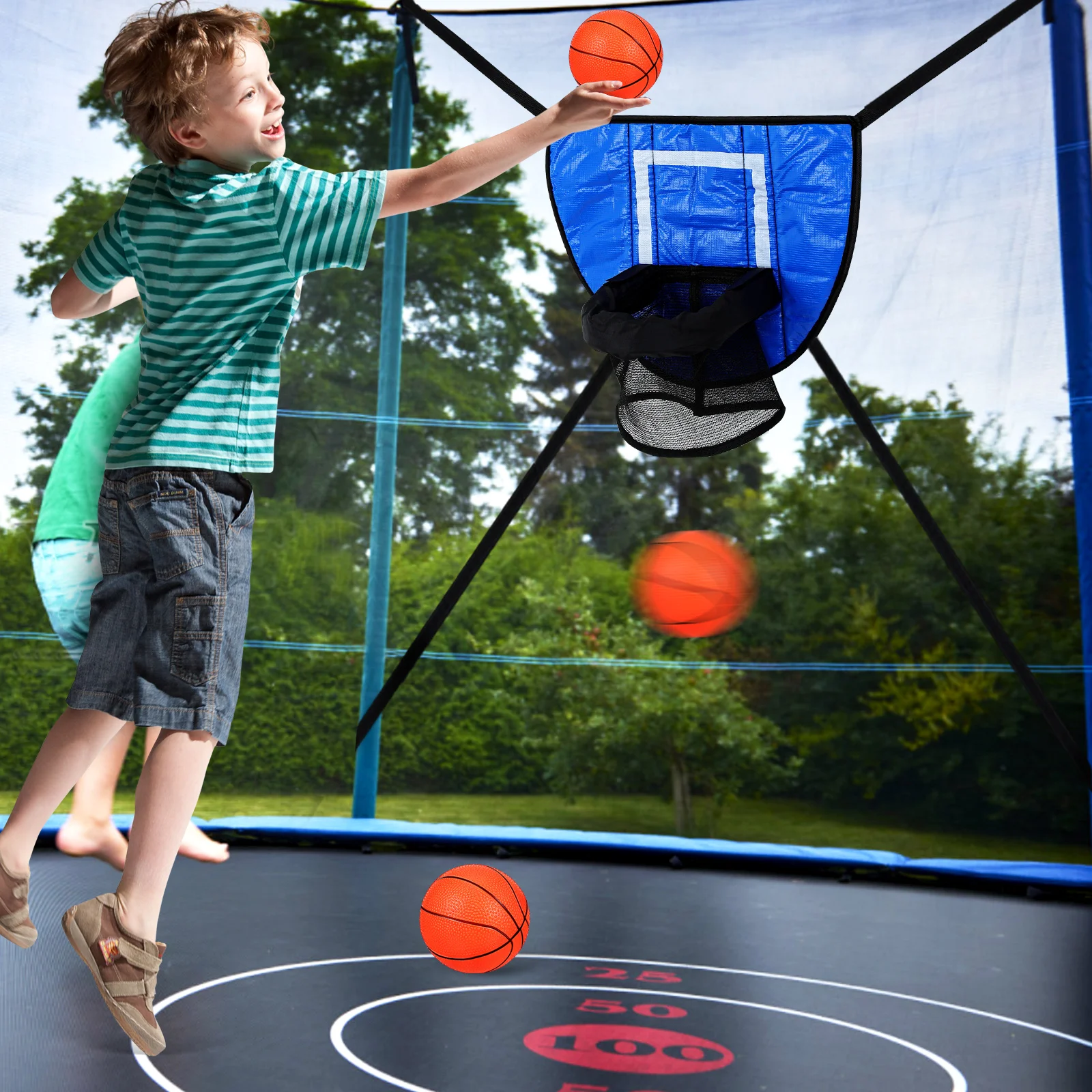 1 set 1 Set Trampoline Basketball Hoop Pvc Complete Set With Balls Inflator Wide Compatibility Easy Installation Outdoor
1 set 1 Set Trampoline Basketball Hoop Pvc Complete Set With Balls Inflator Wide Compatibility Easy Installation Outdoor