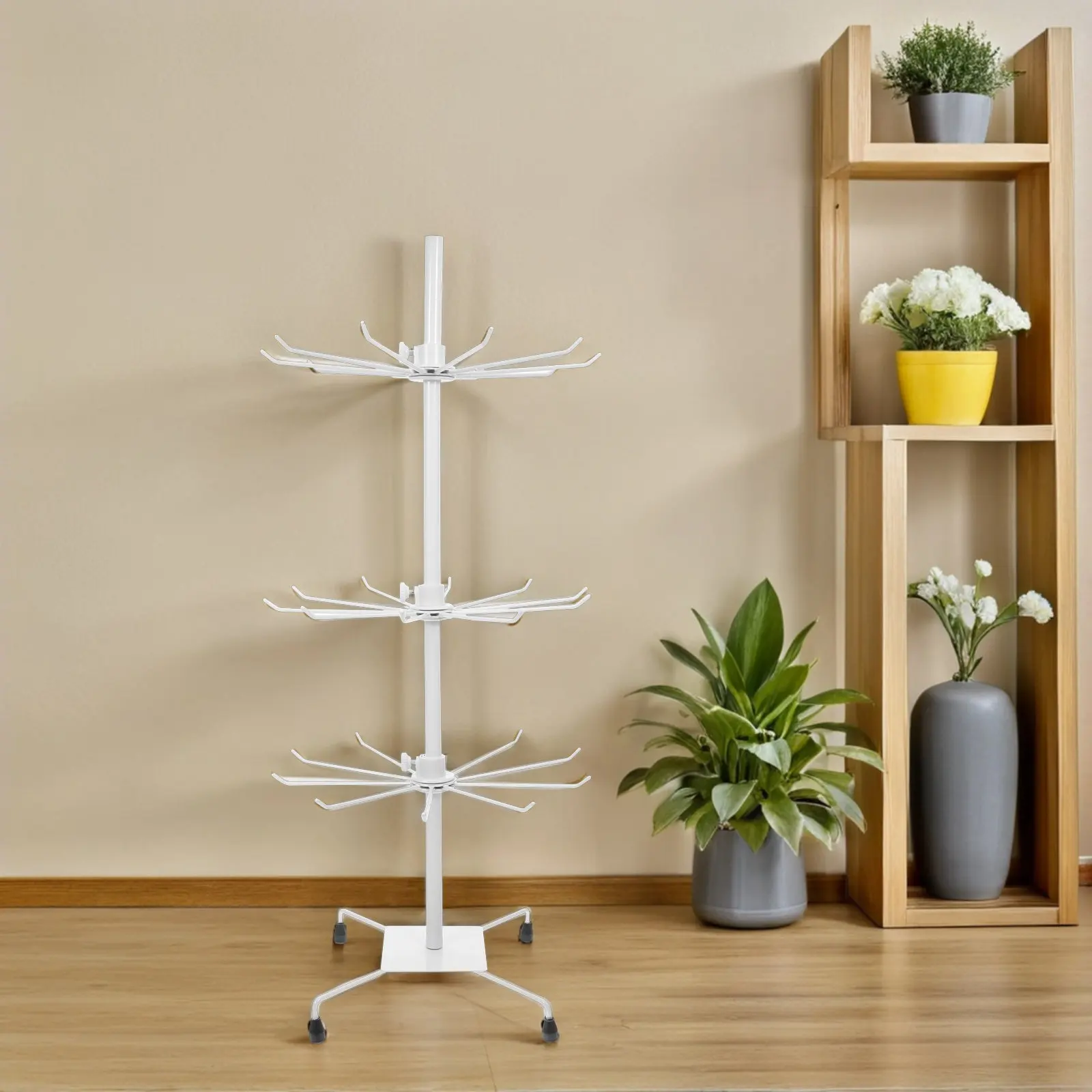 3-Tiers Rotating Jewelry Stand Spinning Rack For Necklaces Bracelets Earrings Ring Storage Iron Tabletop Organizer Display Rack
3-Tiers Rotating Jewelry Stand Spinning Rack For Necklaces Bracelets Earrings Ring Storage Iron Tabletop Organizer Display Rack
