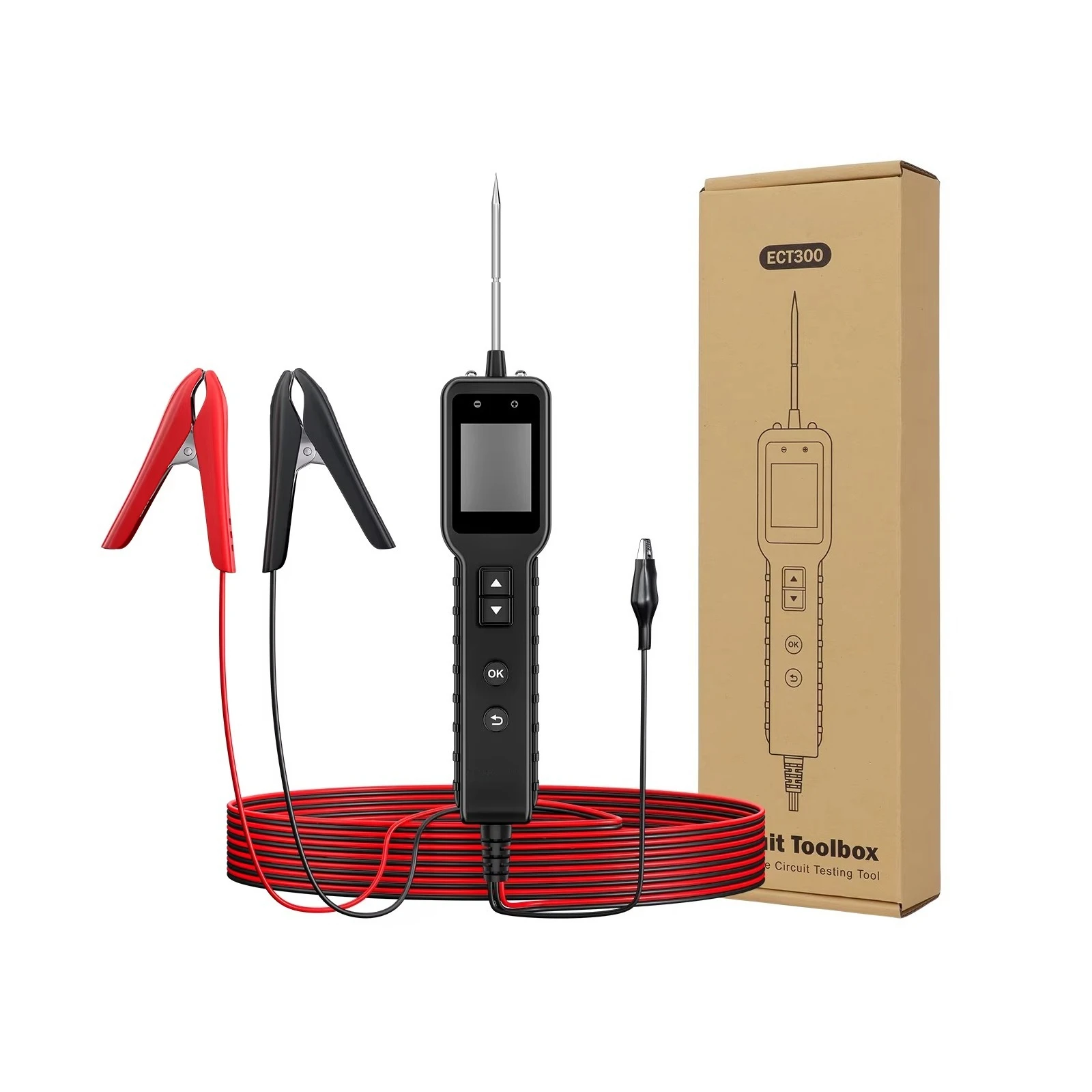 2026 New ECT300 Automotive Electrical Circuit Tester 12V 24V Car VoltageTest Power Probe Tester with 32FT Cable
2026 New ECT300 Automotive Electrical Circuit Tester 12V 24V Car VoltageTest Power Probe Tester with 32FT Cable