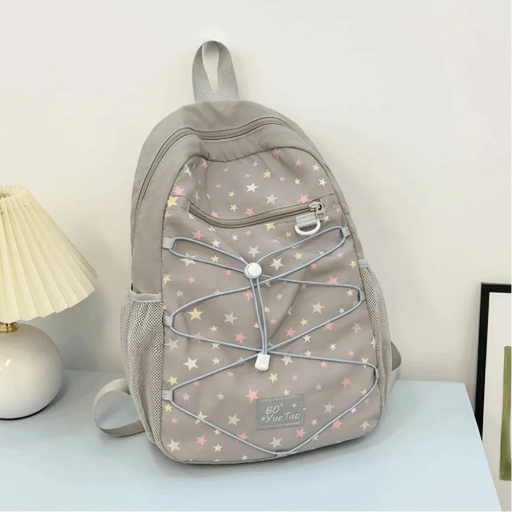 Trendy Nylon Outdoor Backpack Wear-resistant Large Capacity School Bag Star Print Korean Style Women's Backpack Students
Trendy Nylon Outdoor Backpack Wear-resistant Large Capacity School Bag Star Print Korean Style Women's Backpack Students