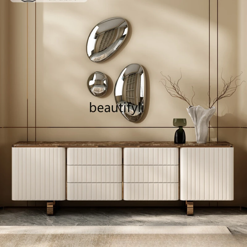 Italian Marble TV Cabinet and Tea Table Combination Living Room Light Luxury High Sense TV Stand
Italian Marble TV Cabinet and Tea Table Combination Living Room Light Luxury High Sense TV Stand
