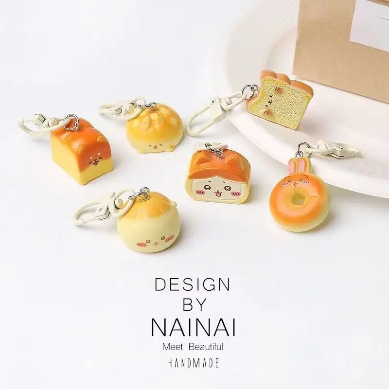 Chikawas Dessert Bread Key Chain Pendant Hachiware usagi うさぎ Funny Foodie Backpack Pendant Creative Personalized Accessories
Chikawas Dessert Bread Key Chain Pendant Hachiware usagi うさぎ Funny Foodie Backpack Pendant Creative Personalized Accessories