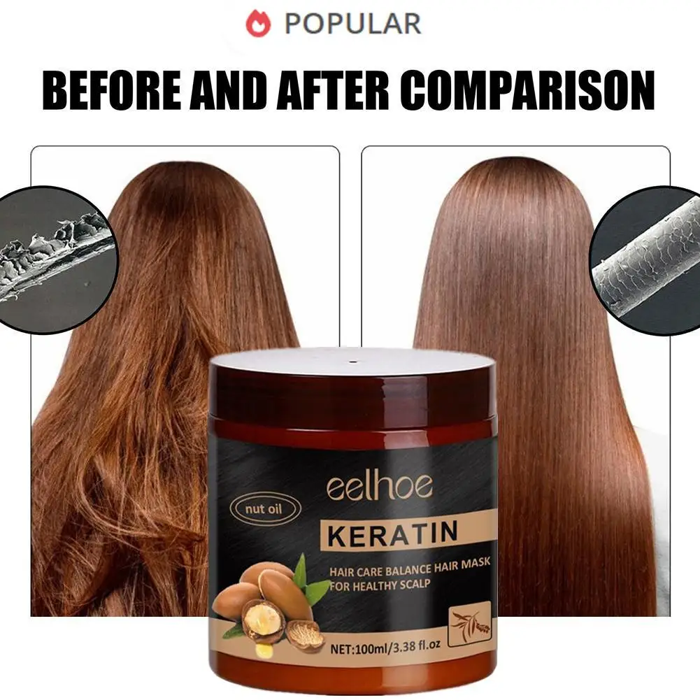 100ML Kertain Repair Hair Mask Softens Restores Damaged Hair Deep Keratin Treatment For Hair And Scalp
100ML Kertain Repair Hair Mask Softens Restores Damaged Hair Deep Keratin Treatment For Hair And Scalp