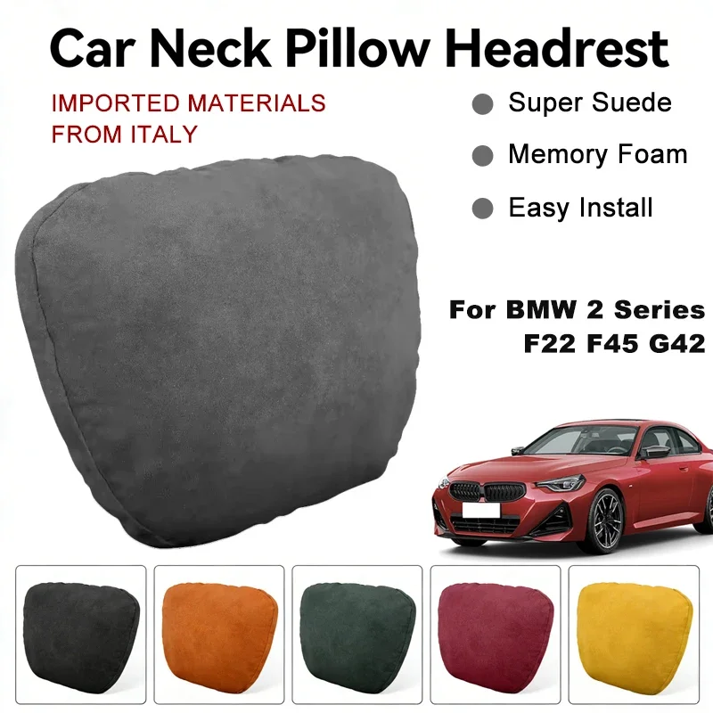 Italy Suede Car Neck Rest Pillow For BMW 2 Series F22 F45 G42 Seat Head Neck Support Cushion Auto Interior Accessories
Italy Suede Car Neck Rest Pillow For BMW 2 Series F22 F45 G42 Seat Head Neck Support Cushion Auto Interior Accessories