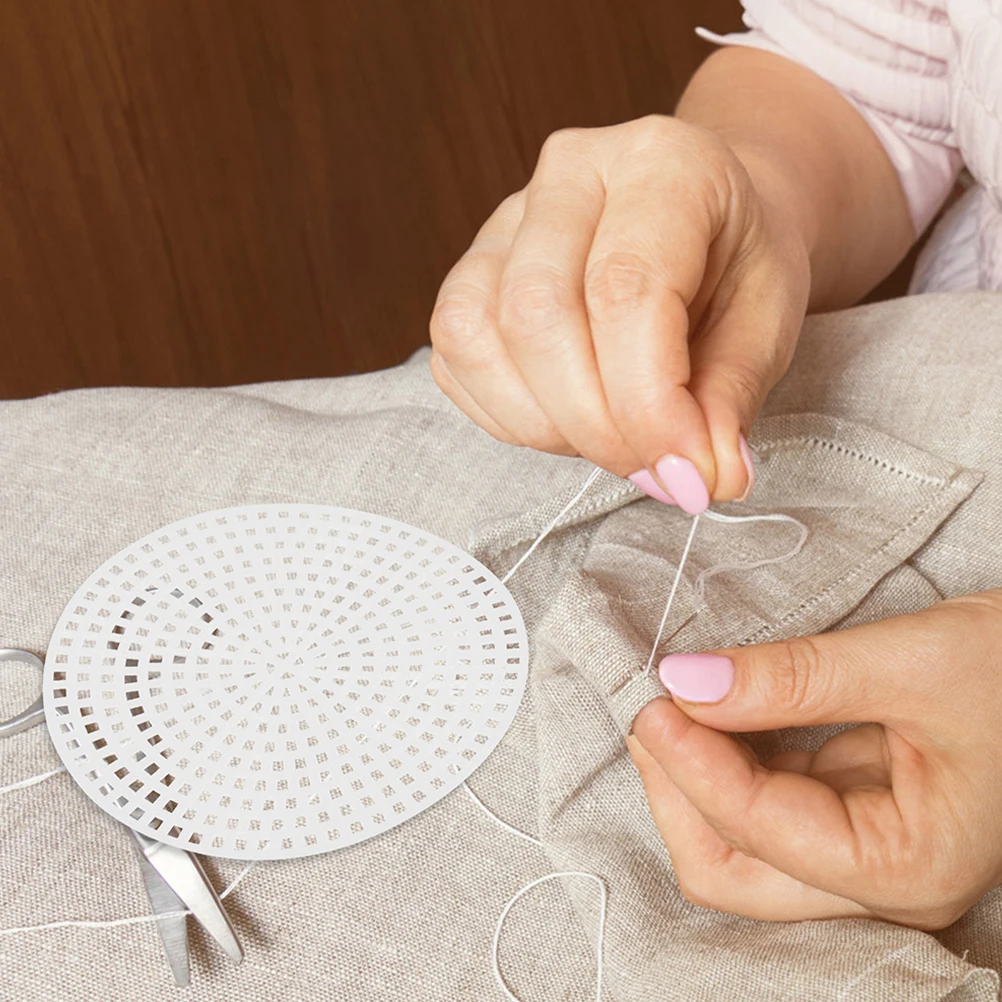 6pcs Cross Stitch Mesh Sheets Round Quilting Boards For Diy Crochet Bags Durable Plastic Clear Grid Pattern Portable Sewing
6pcs Cross Stitch Mesh Sheets Round Quilting Boards For Diy Crochet Bags Durable Plastic Clear Grid Pattern Portable Sewing