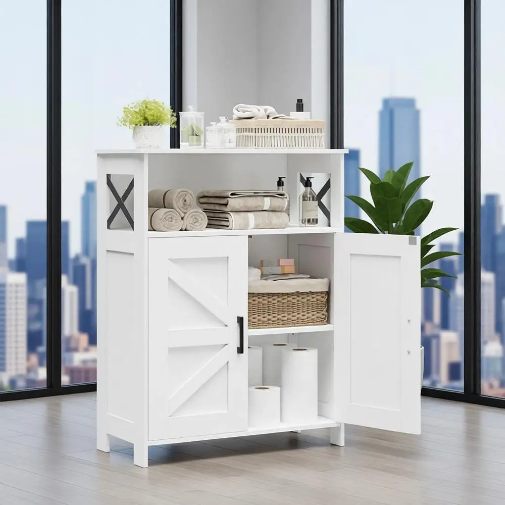 Space-Saving 2-Door Storage Cabinet with Adjustable Shelves for Bathroom, Kitchen, Laundry, Living Room - 11.8x23.6x31.5 Inches,
Space-Saving 2-Door Storage Cabinet with Adjustable Shelves for Bathroom, Kitchen, Laundry, Living Room - 11.8x23.6x31.5 Inches,