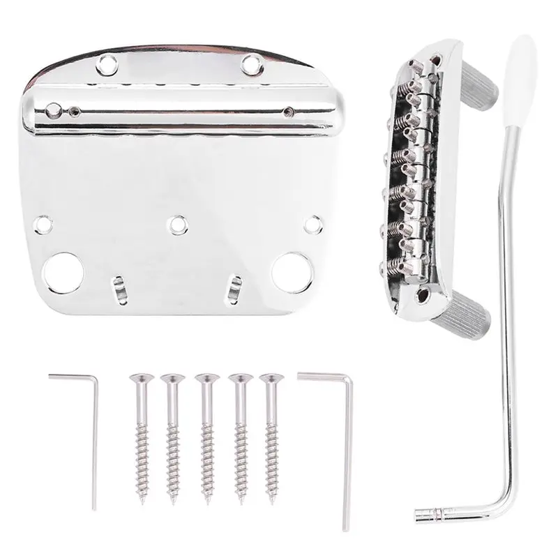 For Mustang Guitar Replacement Parts Tailpiece Bridge Set Guitar Tremolo Vibrato Bridge Set-AT20
For Mustang Guitar Replacement Parts Tailpiece Bridge Set Guitar Tremolo Vibrato Bridge Set-AT20