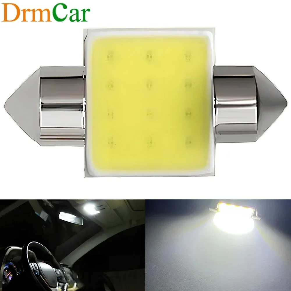 1PCS White 12Led Auto Festoon Reading Light Cob C5W C10W Lamps 31mm 36mm 39mm 41mm Car Dome Bulb License Plate Backup Trunk Lamp
1PCS White 12Led Auto Festoon Reading Light Cob C5W C10W Lamps 31mm 36mm 39mm 41mm Car Dome Bulb License Plate Backup Trunk Lamp