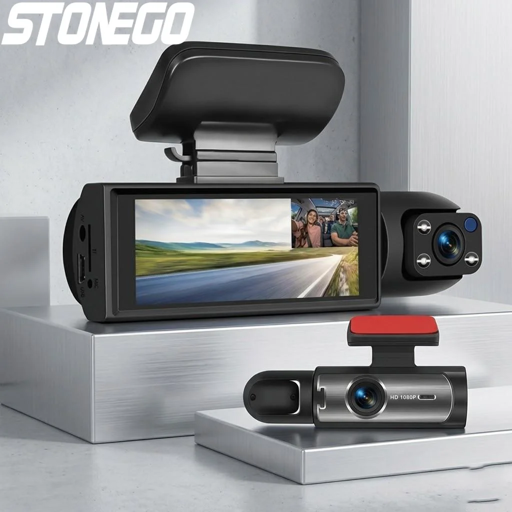 1080P HD Dual Dash Cam Front Rear Camera IR Night Vision G-Sensor 3.16 Inch IPS Screen Car DVR Recorder
1080P HD Dual Dash Cam Front Rear Camera IR Night Vision G-Sensor 3.16 Inch IPS Screen Car DVR Recorder