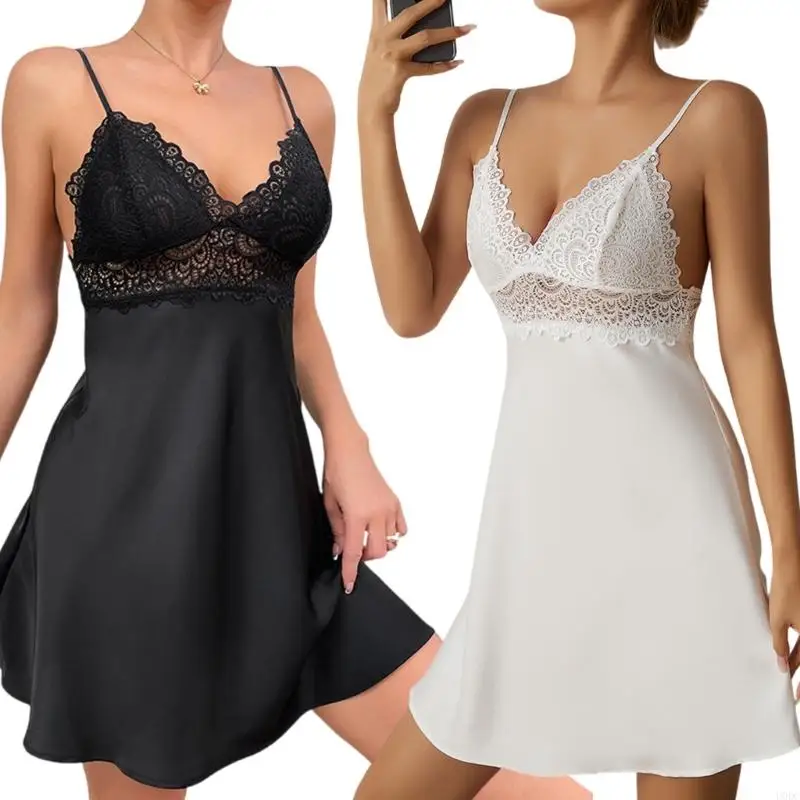 Lace Trim Sleep Dress Silk Soft Satins Fabric Breathable Design Women Home Nightgown Spaghetti Straps Cami Lingerie Y166
Lace Trim Sleep Dress Silk Soft Satins Fabric Breathable Design Women Home Nightgown Spaghetti Straps Cami Lingerie Y166