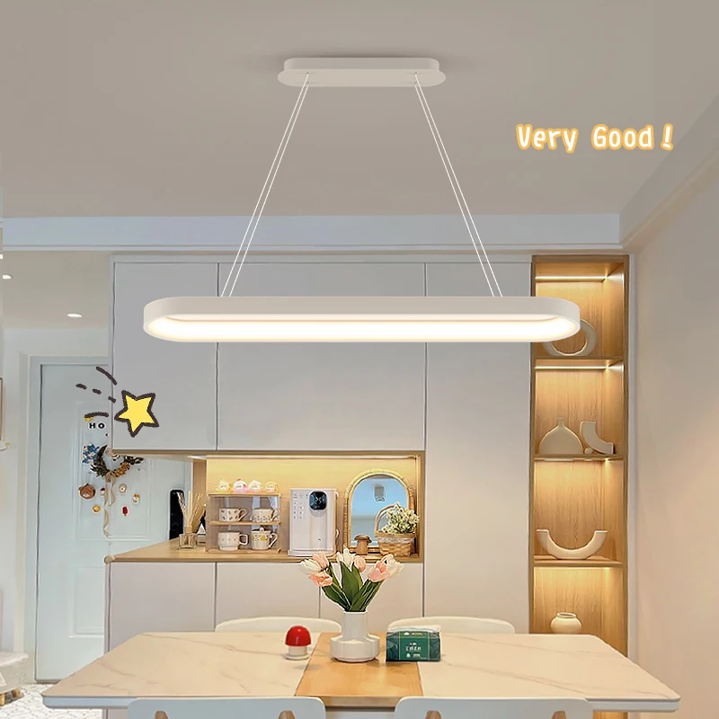 White 800/1000/1200mm Modern LED Chandelier For Kitchen Diningroom Nordic home decoration Cord Hanging Chandelier light Fixtures
White 800/1000/1200mm Modern LED Chandelier For Kitchen Diningroom Nordic home decoration Cord Hanging Chandelier light Fixtures