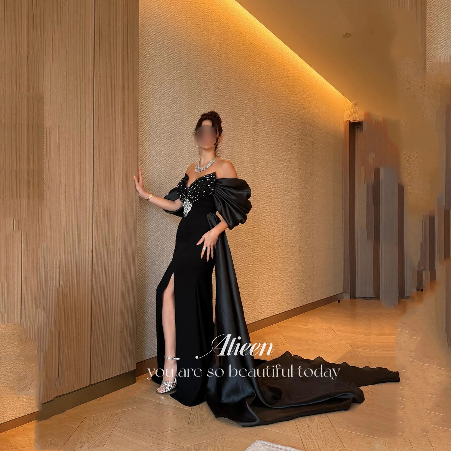 Aileen Black Elegant Party Dresses 2025 فساتين سهرة Prom Dress Handmade Women Evening Dress Mermaid Vestidos De Fiesta Womens
Aileen Black Elegant Party Dresses 2025 فساتين سهرة Prom Dress Handmade Women Evening Dress Mermaid Vestidos De Fiesta Womens