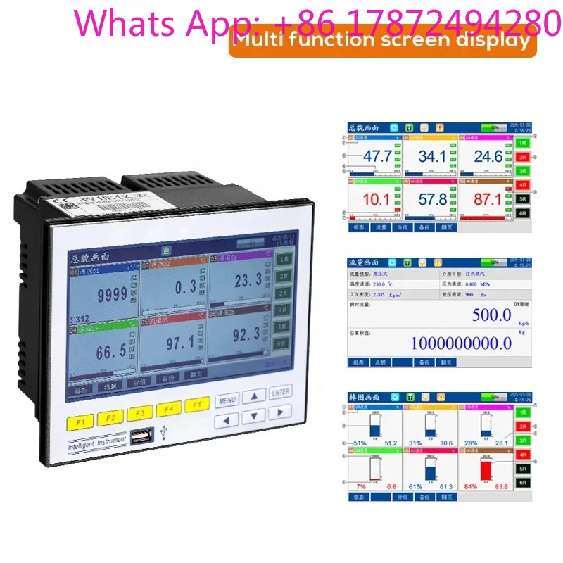 Paperless Recorder for Temperature Humidity Pressure - 1-16 Data Logger with Real Time Monitoring
Paperless Recorder for Temperature Humidity Pressure - 1-16 Data Logger with Real Time Monitoring
