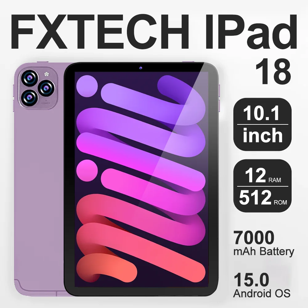 5G Tablet Android 15 Brand New 10.1 inch 12GB RAM 512GB ROM Tablet 5MP Camera 7000mAh 8-Core WIFI Bluetooth Network Tablet PC
5G Tablet Android 15 Brand New 10.1 inch 12GB RAM 512GB ROM Tablet 5MP Camera 7000mAh 8-Core WIFI Bluetooth Network Tablet PC