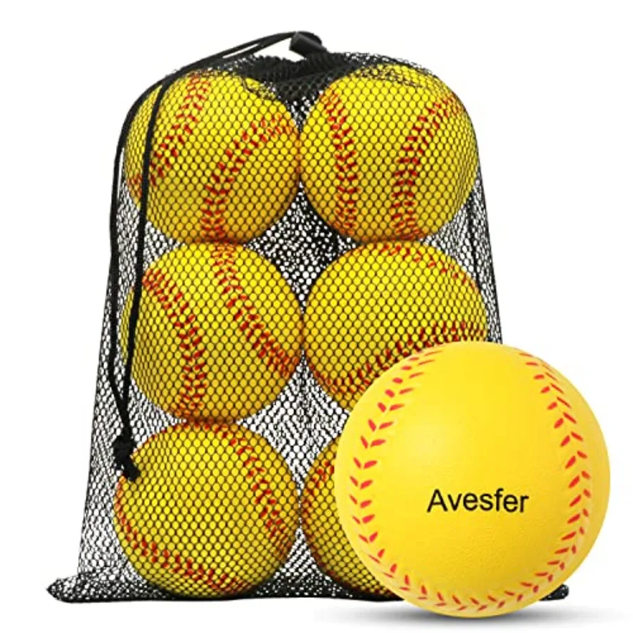 Practice Foam Softballs 11 inch with Mesh Bag Soft Oversize Foam Baseballs Safely Training Batting Hitting Ball and Fielding In
Practice Foam Softballs 11 inch with Mesh Bag Soft Oversize Foam Baseballs Safely Training Batting Hitting Ball and Fielding In
