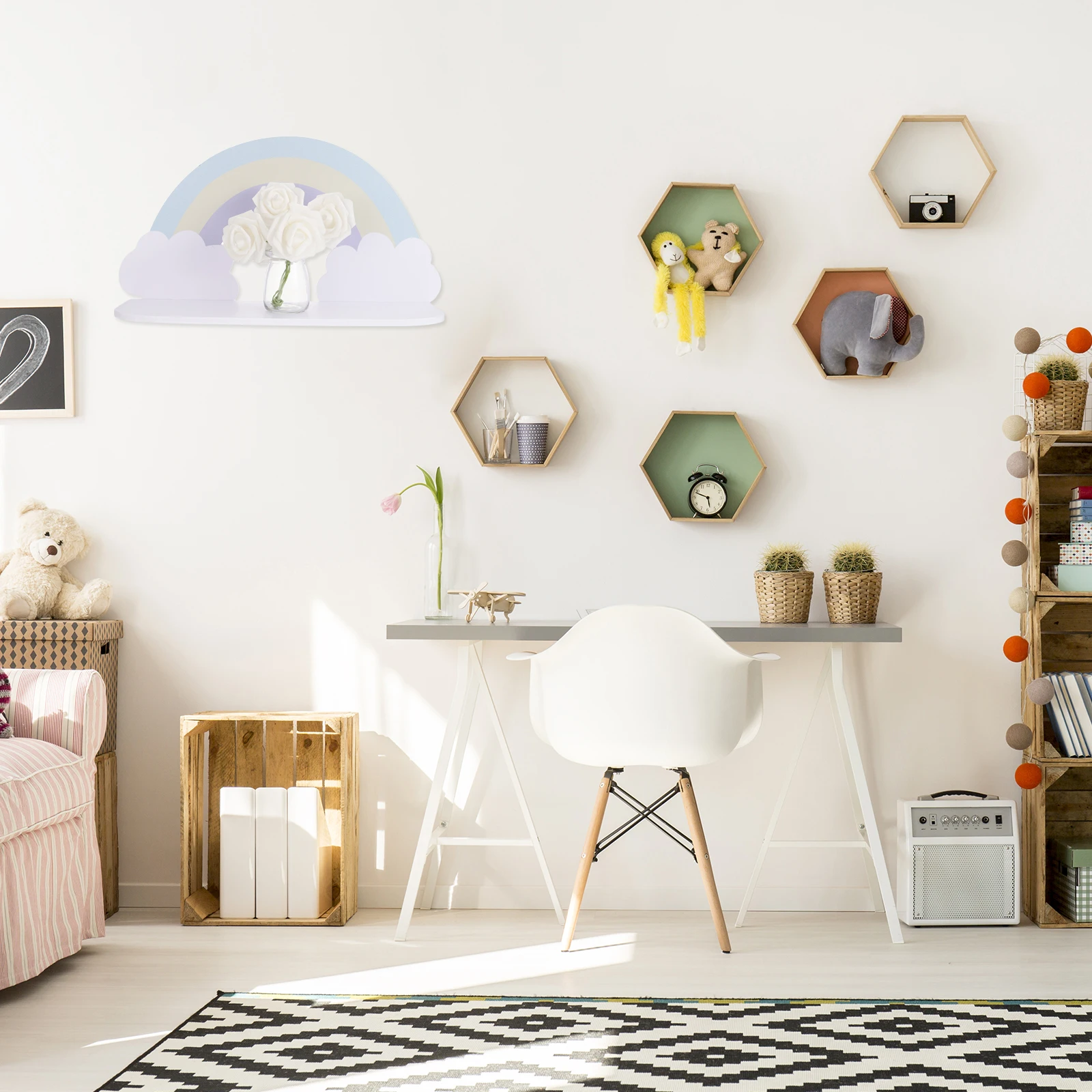 1pc Colorful Cloud Wooden Storage Rack Wall Mounted Shelf Simple Style Organizer Home Decor High Quality Material Strong
1pc Colorful Cloud Wooden Storage Rack Wall Mounted Shelf Simple Style Organizer Home Decor High Quality Material Strong