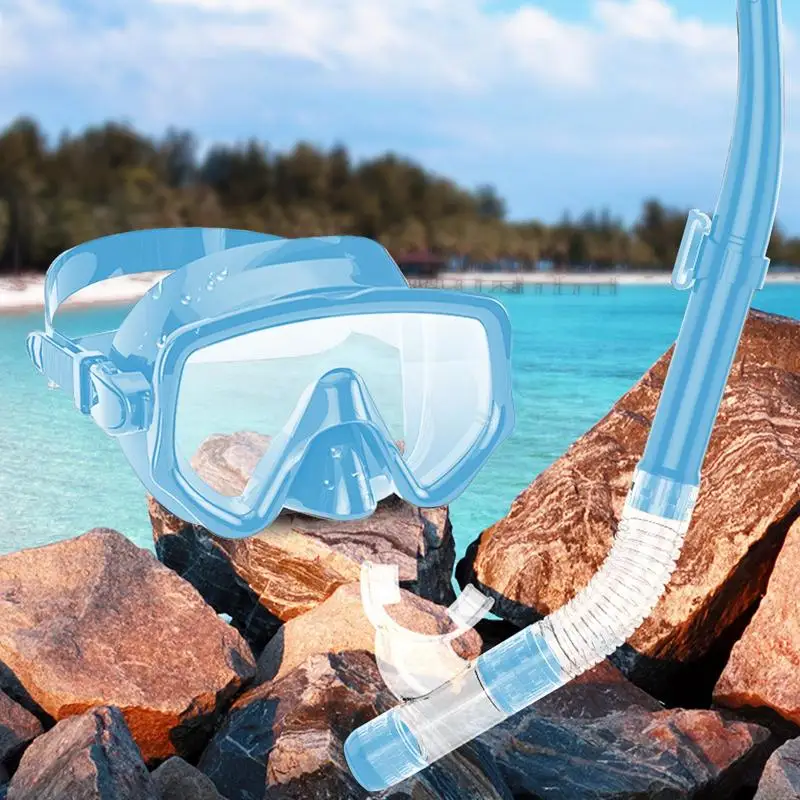 Dry Top Snorkel Adult Panoramic Wide View Anti-Leak Swim Goggles Adult Silicone Underwater Face Cover For Swimming Training
Dry Top Snorkel Adult Panoramic Wide View Anti-Leak Swim Goggles Adult Silicone Underwater Face Cover For Swimming Training