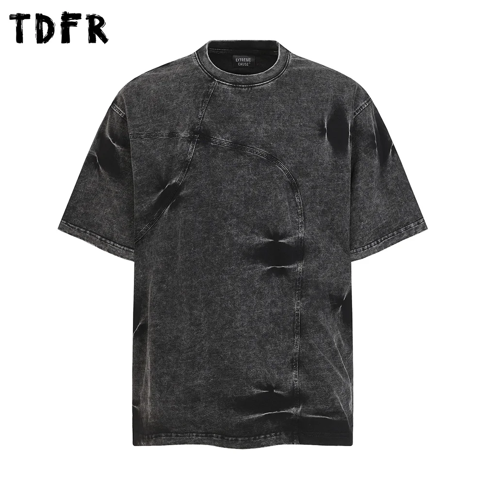 Tie-dye Short Sleeve T-shirt Mens Summer Retro Cargo Washed Distressed Loose Crew Neck Half-Sleeve Cotton Tee Man
Tie-dye Short Sleeve T-shirt Mens Summer Retro Cargo Washed Distressed Loose Crew Neck Half-Sleeve Cotton Tee Man