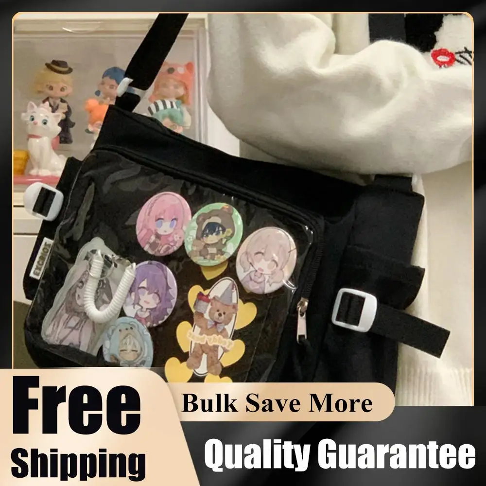 Women Ita Bag Cartoon Book Bag with Clear Window Fashion Shoulder Bag Adjustable Strap Stylish Crossbody Bag Trendy Outdoor Bag
Women Ita Bag Cartoon Book Bag with Clear Window Fashion Shoulder Bag Adjustable Strap Stylish Crossbody Bag Trendy Outdoor Bag