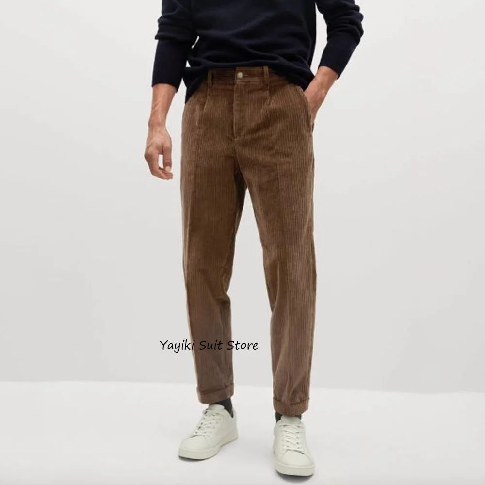 Men's Trousers Work Pants for Man Business Casual Style Straight Leg Corduroy Fabric Trouser Tailoring Classic Clothing
Men's Trousers Work Pants for Man Business Casual Style Straight Leg Corduroy Fabric Trouser Tailoring Classic Clothing