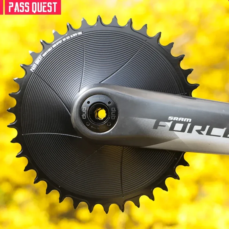 PASS QUEST 8Nails ( 3mm offset) AXS GRAVEL/ROAD XX SL Narrow Wide Chainring 28-42T Only supports AXS 12 speed chains
PASS QUEST 8Nails ( 3mm offset) AXS GRAVEL/ROAD XX SL Narrow Wide Chainring 28-42T Only supports AXS 12 speed chains