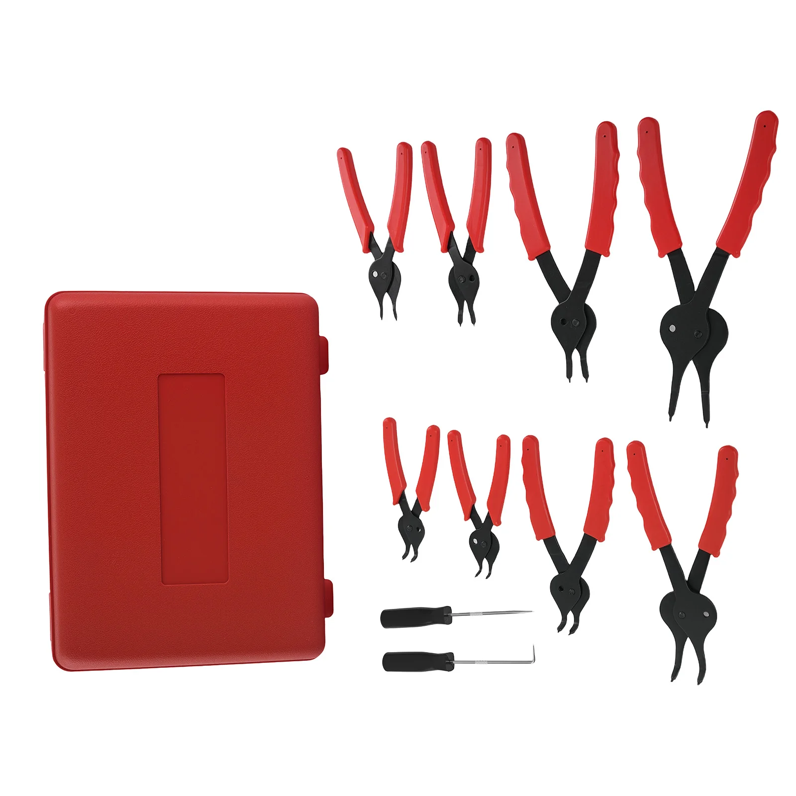 Universal Snap Ring Pliers Set 10pc For Auto Lawn Mower Removal Tool 1-2.3mm
Universal Snap Ring Pliers Set 10pc For Auto Lawn Mower Removal Tool 1-2.3mm