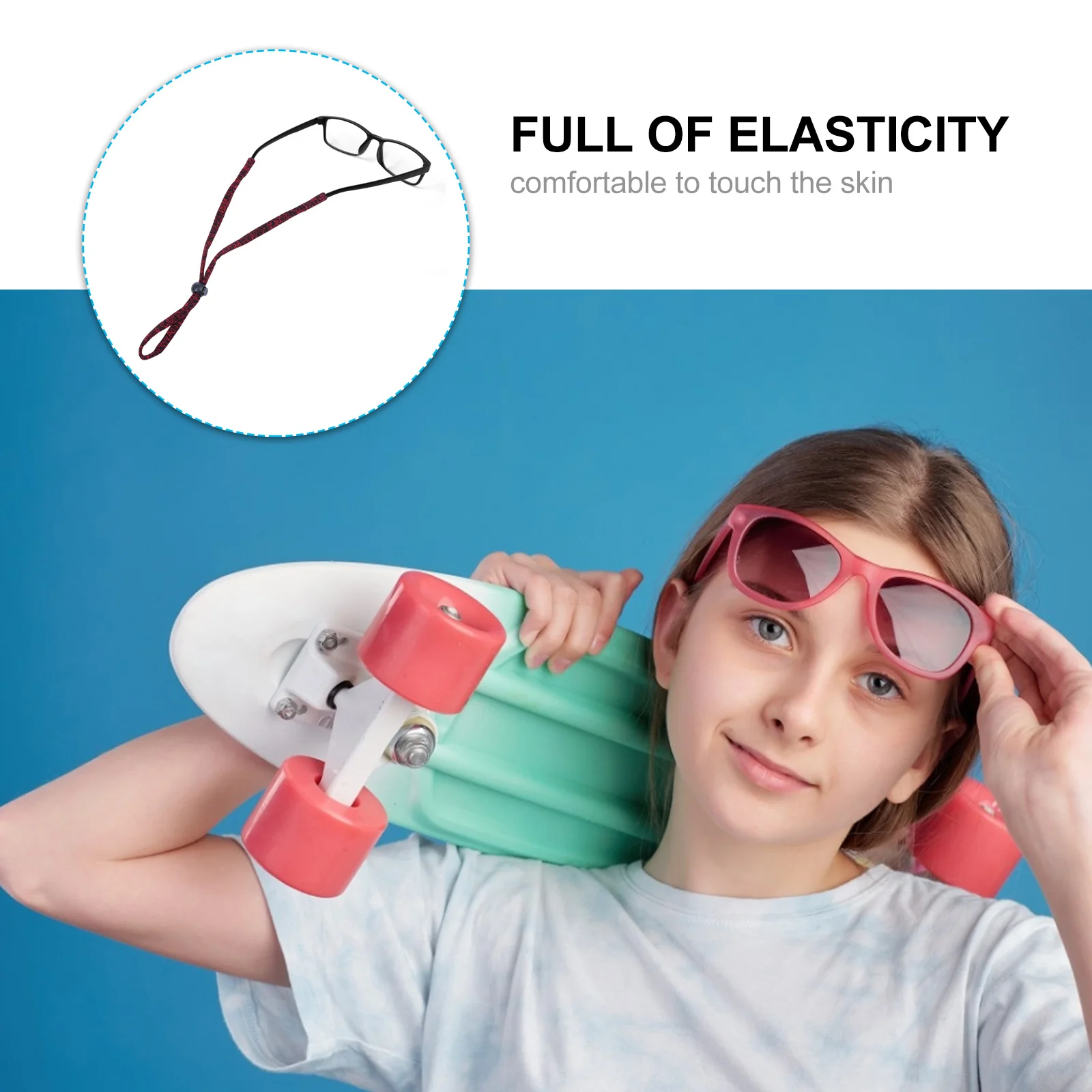 4Pcs Sunglasses Lanyard High-Density Fabric Glasses Chain Strong Elasticity Tangle-Free Design Eyeglasses Straps for Active
4Pcs Sunglasses Lanyard High-Density Fabric Glasses Chain Strong Elasticity Tangle-Free Design Eyeglasses Straps for Active