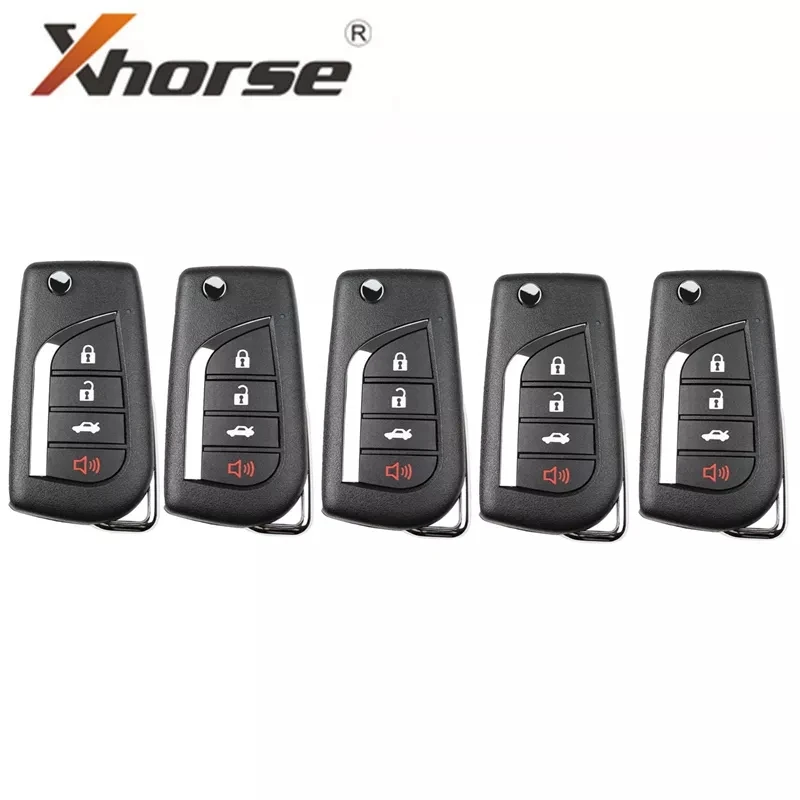 5Pcs XHORSE for Toyota TOY.T Flip-4BTN VVDI2 XKTO10EN Wire Universal Remote Key 4 Button for VVDI Key Tool (English Version)
5Pcs XHORSE for Toyota TOY.T Flip-4BTN VVDI2 XKTO10EN Wire Universal Remote Key 4 Button for VVDI Key Tool (English Version)