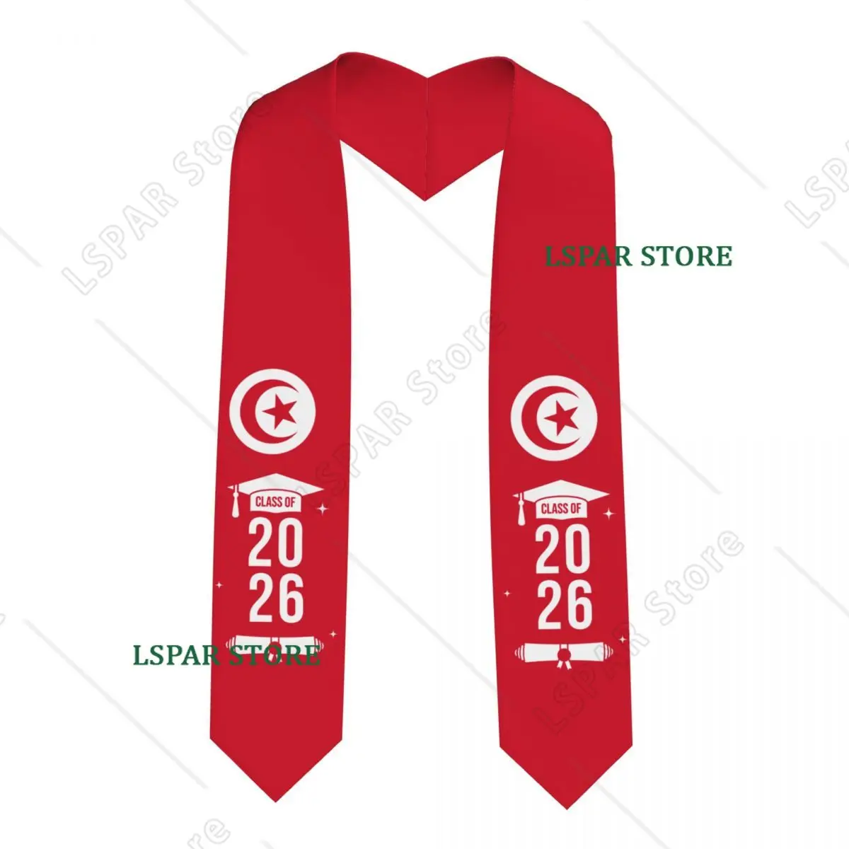 Class Of 2026 Tunisia Flag Graduation Stole Sash Scarf For International Students Proud 183CM Long
Class Of 2026 Tunisia Flag Graduation Stole Sash Scarf For International Students Proud 183CM Long