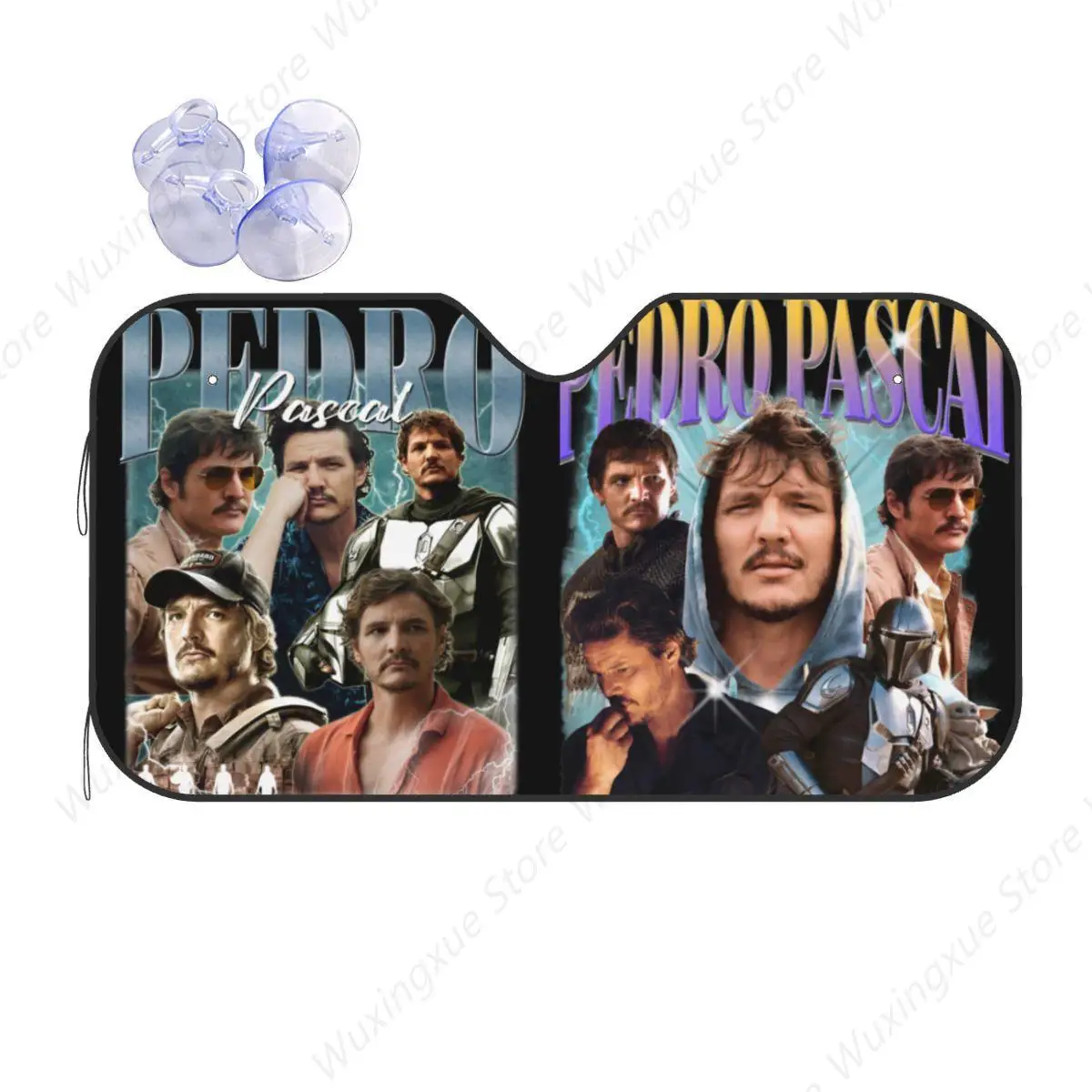 Pedro Pascal новый креативный солнцезащитный козырек на лобовое стекло 70x130 см, автомобильный солнцезащитный козырек из алюминиевой фольги, УФ-защита
Pedro Pascal новый креативный солнцезащитный козырек на лобовое стекло 70x130 см, автомобильный солнцезащитный козырек из алюминиевой фольги, УФ-защита