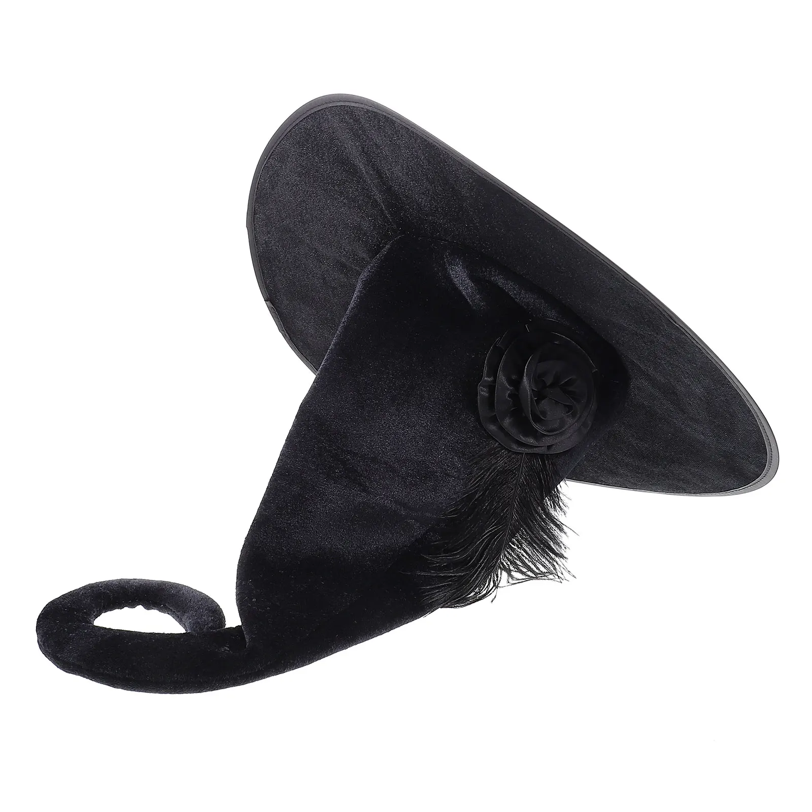 Hollow Out Witch Hat Flannel Curved Horns Rose Embellished Halloween Cosplay Masquerade Wizard Costume Accessory
Hollow Out Witch Hat Flannel Curved Horns Rose Embellished Halloween Cosplay Masquerade Wizard Costume Accessory