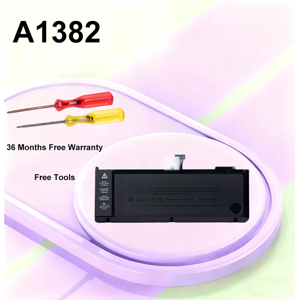 A1382 Новый аккумулятор для Apple Macbook Pro 15 дюймов A1286 2011 2012 Series, бесплатные отвертки 2 шт., 36 месяцев, бесплатная гарантия 
A1382 Новый аккумулятор для Apple Macbook Pro 15 дюймов A1286 2011 2012 Series, бесплатные отвертки 2 шт., 36 месяцев, бесплатная гарантия