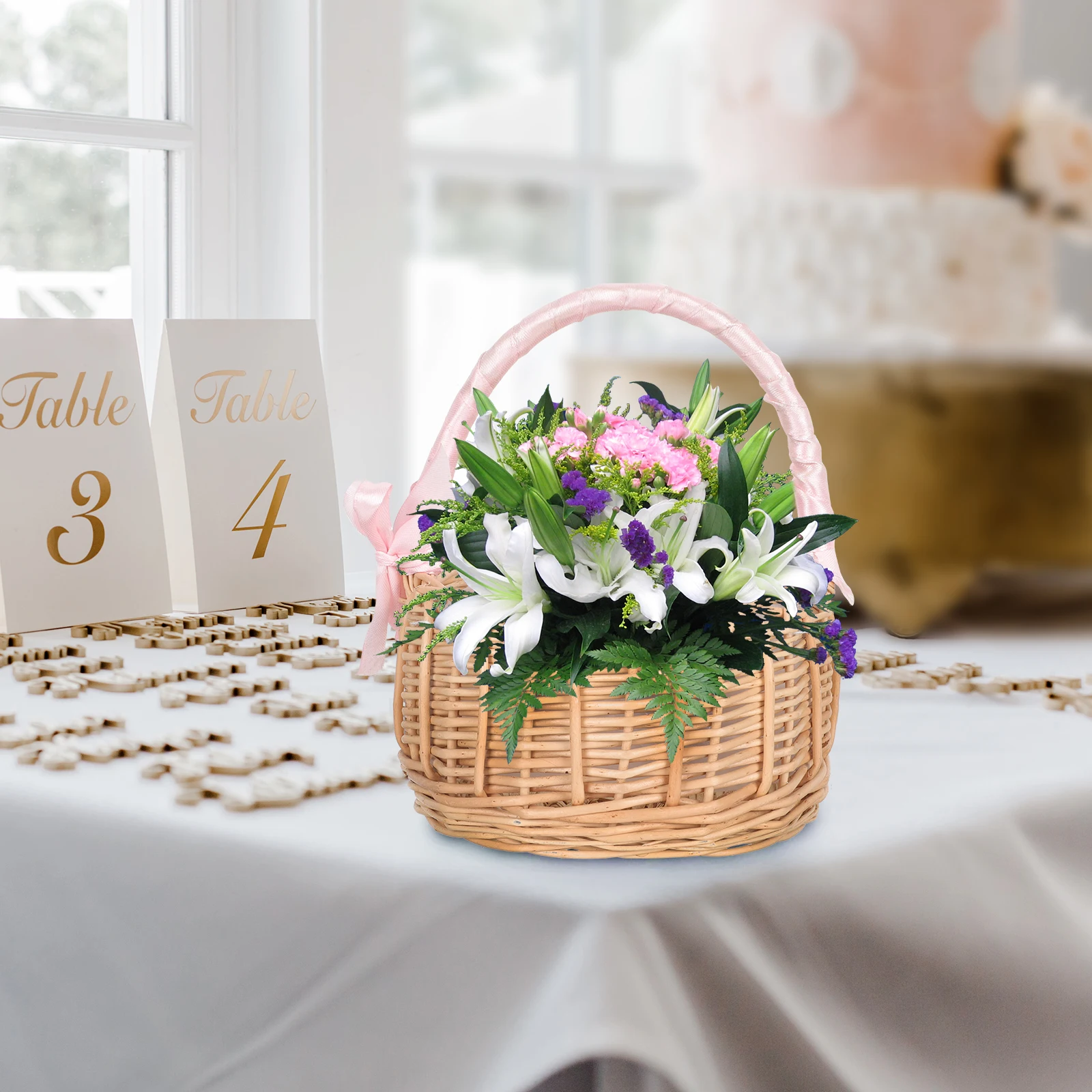 H woven Basket Wooden Rattan Bridesmaid Wedding Wedding Basket Decor Decor Storage Container Wicker Gift Holder
H woven Basket Wooden Rattan Bridesmaid Wedding Wedding Basket Decor Decor Storage Container Wicker Gift Holder