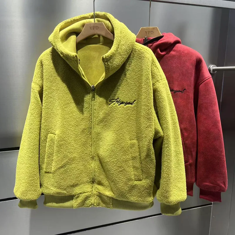 ex Hooded Lamb Fur Jaet Casual Loose Fce Outerwear Spring Autumn Winter Warmth Comfortable Breathable Zipper Closure
ex Hooded Lamb Fur Jaet Casual Loose Fce Outerwear Spring Autumn Winter Warmth Comfortable Breathable Zipper Closure