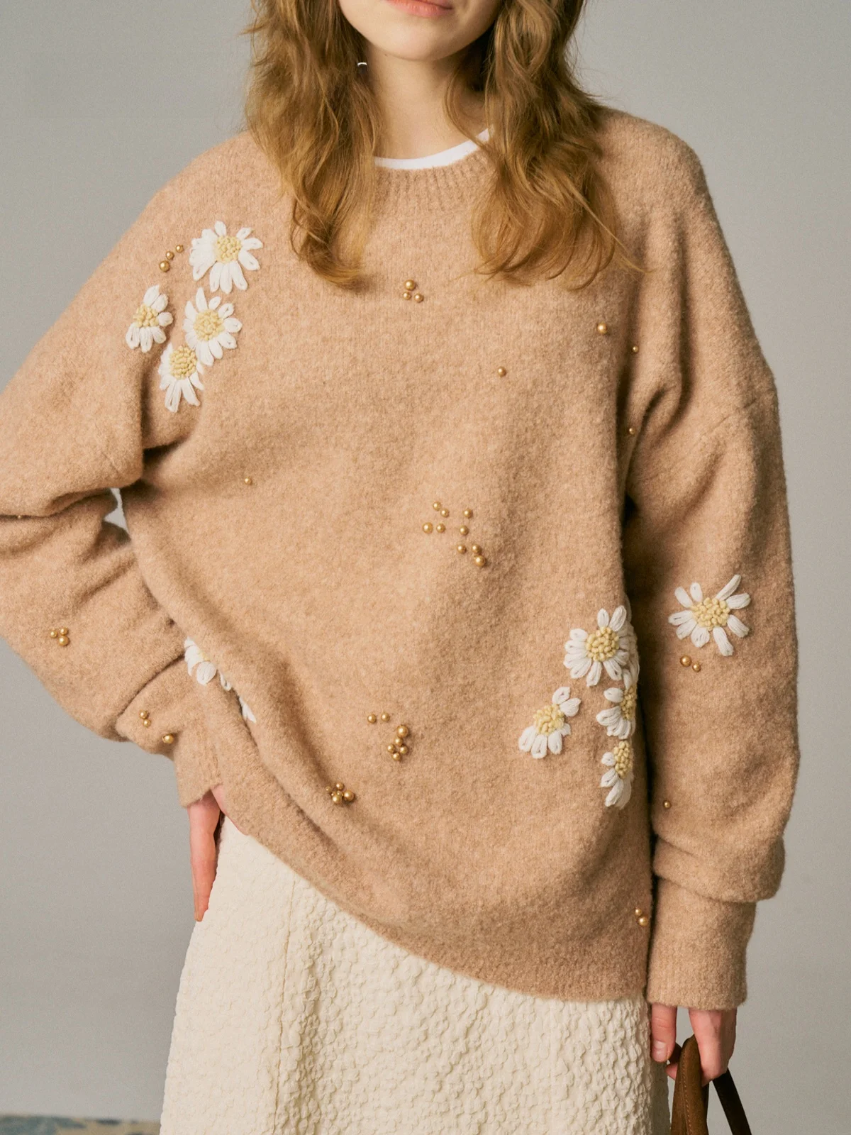 Daisy Hand Crocheted Loose round Ne Woolen Sweater Comfortable Lazy Top for Women Autumn Winter Warm Thermal Color
Daisy Hand Crocheted Loose round Ne Woolen Sweater Comfortable Lazy Top for Women Autumn Winter Warm Thermal Color