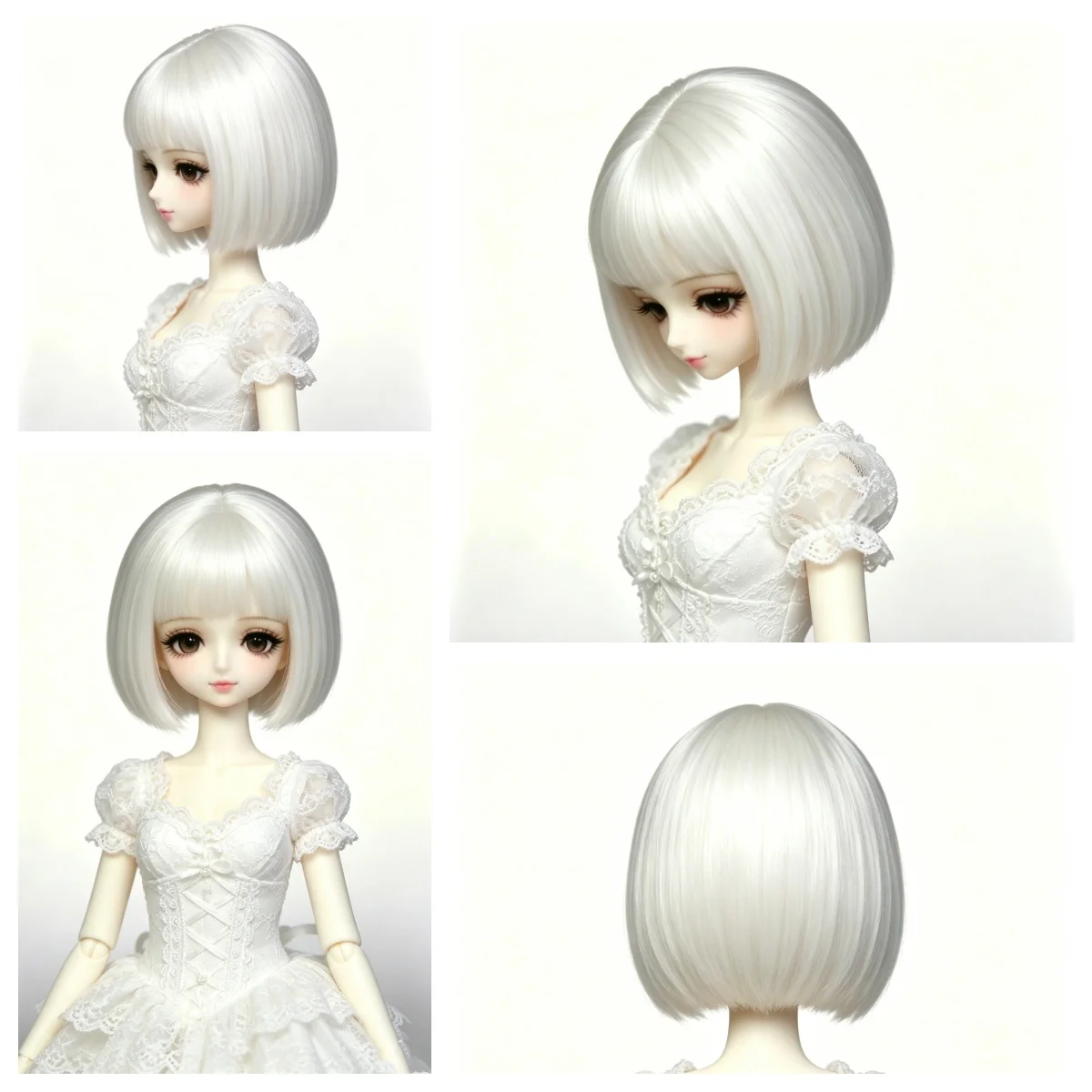 Wigs 1 6 scale doll accessories white color short wigs bjd wig, doll wig 1/3 1/4 BJD doll hair free shipping
Wigs 1 6 scale doll accessories white color short wigs bjd wig, doll wig 1/3 1/4 BJD doll hair free shipping