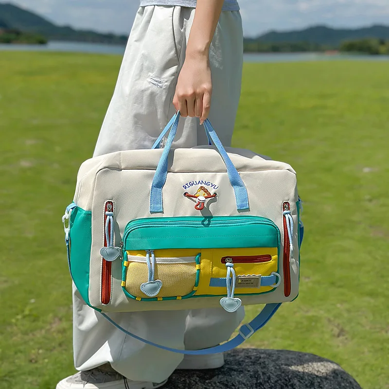 Women's Large Capacity Travel Duffle Bag Adjustable Shoulder Strap Carry On Bag Cute Maternity Hospital Overnight Bag Short Trip
Women's Large Capacity Travel Duffle Bag Adjustable Shoulder Strap Carry On Bag Cute Maternity Hospital Overnight Bag Short Trip