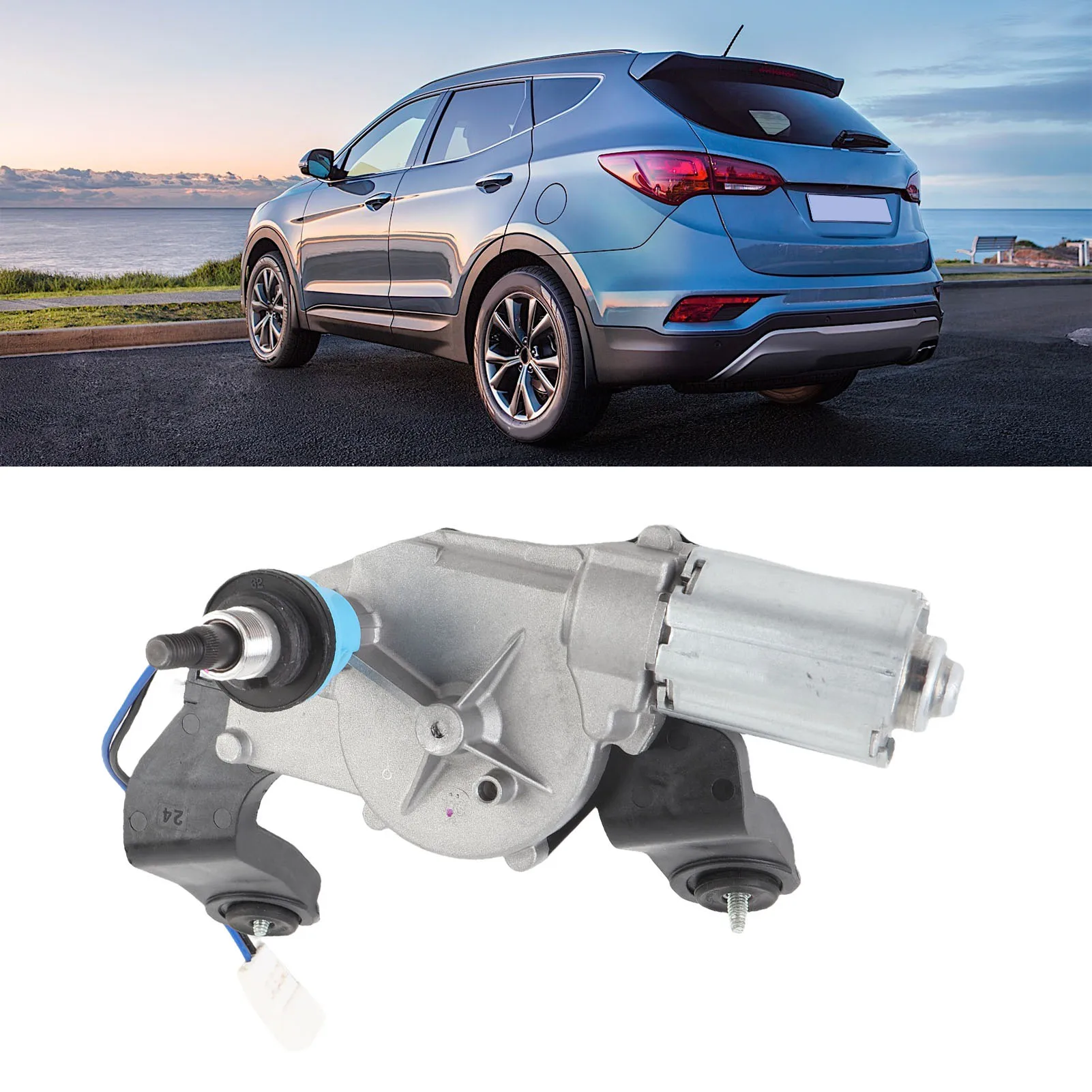 Rear Wiper Motor 987002W000 Metal Alloy Weather Proof Windshield Wiper Motor Replacement For Santa Fe Sport 2013-2017
Rear Wiper Motor 987002W000 Metal Alloy Weather Proof Windshield Wiper Motor Replacement For Santa Fe Sport 2013-2017