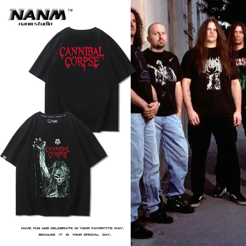 CANNIBAL CORPSE Cannibal Band футболка с короткими рукавами мужская летняя хлопковая футболка с коротким рукавом American Death Metal
CANNIBAL CORPSE Cannibal Band футболка с короткими рукавами мужская летняя хлопковая футболка с коротким рукавом American Death Metal
